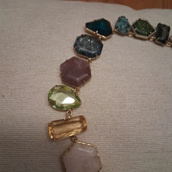 Stella & Dot Candy Gems Multicolor Gemstone Necklace and Bracelet Set - Picture 5 of 15